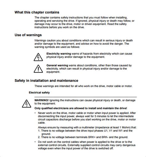Operating Instructions .